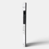 名前クールをCase-Mに合わせた驚くべき白い大理石 Case-Mate iPhoneケース (裏面 / 左)