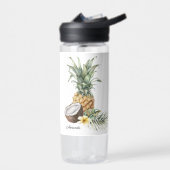 名前クール付きトロピカルパイナップル ウォーターボトル (左面)