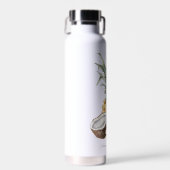 名前クール付きトロピカルパイナップル ウォーターボトル (正面)