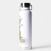 名前クール付きトロピカルパイナップル ウォーターボトル (背面)