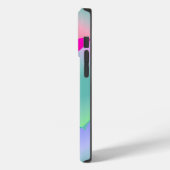 名前グリカラフルディングハート、ティール（緑がかった色） Case-Mate iPhoneケース (裏面 / 左)