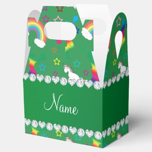 名前グリーンチアリーティングレインボーユニコーン星 フェイバーボックス (オープン)