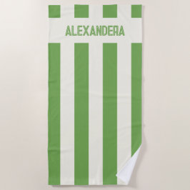 名前グリーンマルガリータバチェロレッテブライドメイド ビーチタオル