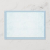 名前ゲームかわいい茶色のクマ男の子赤ちゃんシャワーゲーム エンクロージャーカード (裏面)