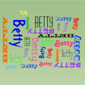 名前コラージュ🎁アメージングWordクラウドおもしろいFab ファブリック (タイル)