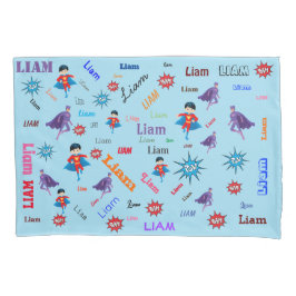 名前コラージュ🎁素晴らしいバムポウスーパーヒーロー 枕カバー