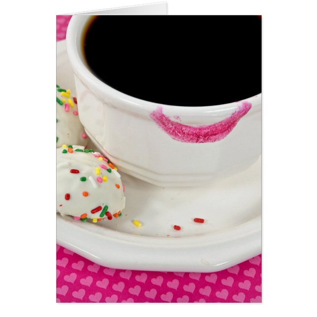 名前コーヒーカップにクッキーを付けた日の口紅 (正面)