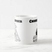 名前コーヒーマグを追加したビルダーのためのギフト コーヒーマグカップ (中央)
