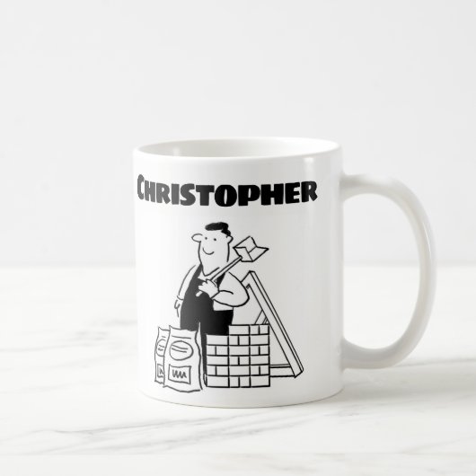 名前コーヒーマグを追加したビルダーのためのギフト コーヒーマグカップ (右)