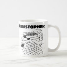 名前コーヒーマグ付き芝生層のためのギフト