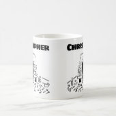 名前コーヒーマグ付き車の整備士のためのギフト コーヒーマグカップ (中央)