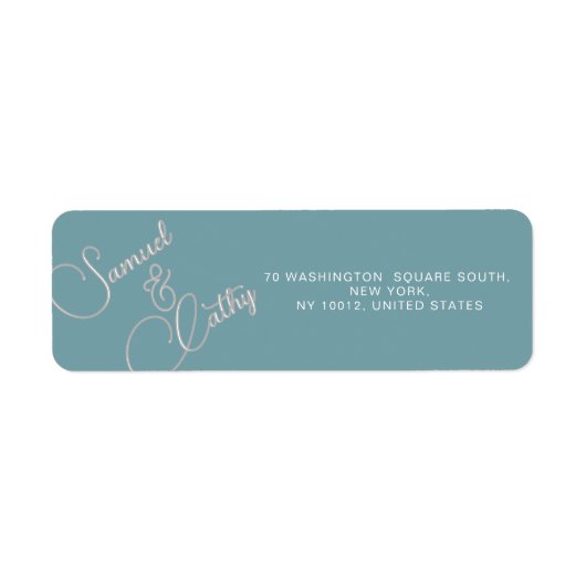 名前シンプルとアドレスの置き換え差出人住所ラベル ラベル (正面)