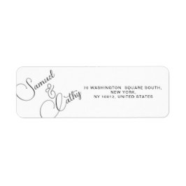 名前シンプルとアドレスの置き換え差出人住所ラベル ラベル