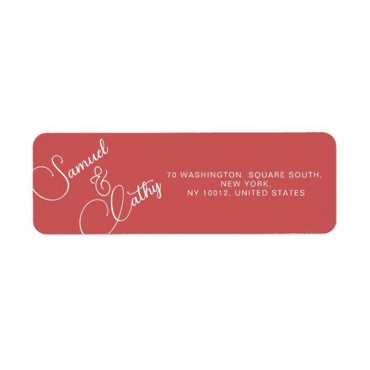 名前シンプルとアドレスの置き換え差出人住所ラベル ラベル (正面)