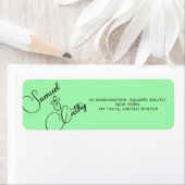 名前シンプルとアドレスの置き換え差出人住所ラベル ラベル (インサイチュ)