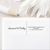 名前シンプルとアドレスを白と黒に置換 ラベル (インサイチュ)