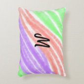 名前シンプルを追加する文字モノグラムカスタマイズポステ アクセントクッション (正面(垂直))