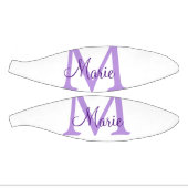 名前シンプルミニマルモノグラムのピンクのレッドスロー   を追加  ミニバスケットボール (パネル)