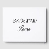 名前シンプル付けミニマル花嫁贈与年を追加 ゲストブック (裏面)