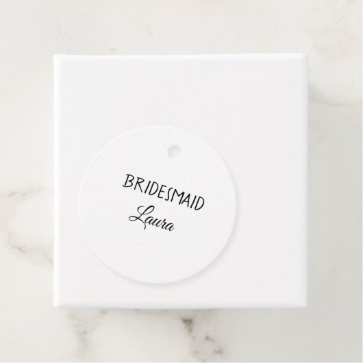 名前シンプル付けミニマル花嫁贈与年を追加 フェイバータグ (インサイチュ)