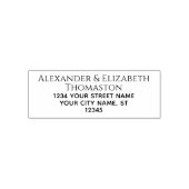 名前シンプル差出人住所#4の2行 セルフインキングスタンプ (デザイン)