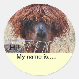 名前シールの追加 ラウンドシール