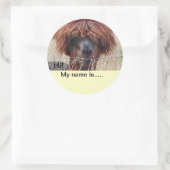 名前シールの追加 ラウンドシール (バッグ)