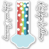 名前シール付きラッキーレインボー シール (正面)