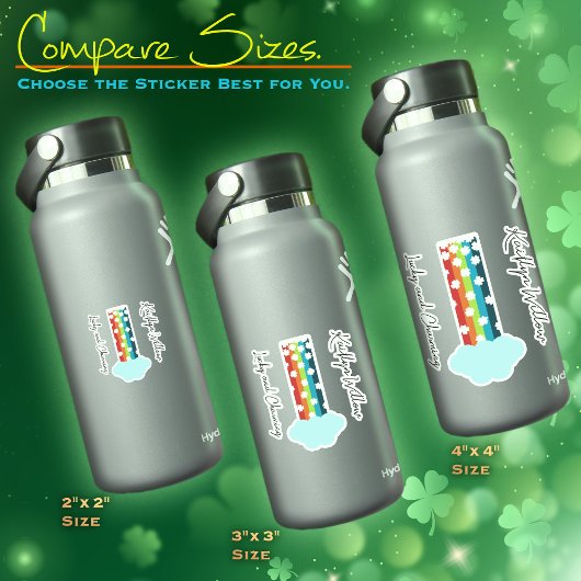 名前シール付きラッキーレインボー シール