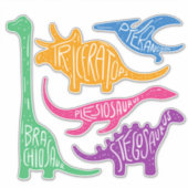 名前シール付き恐竜 シール (正面)