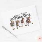 名前シール 長方形シール (封筒)