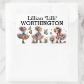 名前シール 長方形シール (バッグ)