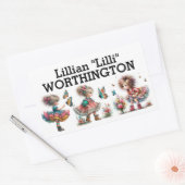 名前シール 長方形シール (封筒)