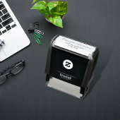 名前スクリプトエレガントビジネス差出人住所 セルフインキングスタンプ