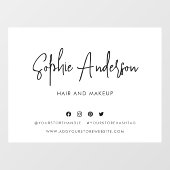 名前スクリプトモダンのソーシャルメディアのカスタム色を追加 ウィンドウサイン (シート)