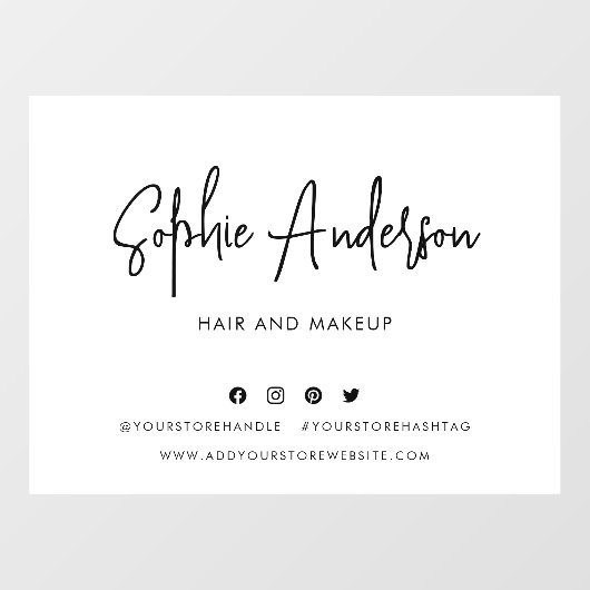 名前スクリプトモダンのソーシャルメディアのカスタム色を追加 ウィンドウサイン (シート)