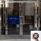 名前スクリプトモダンのソーシャルメディアのカスタム色を追加 ウィンドウサイン (オフィスドア)