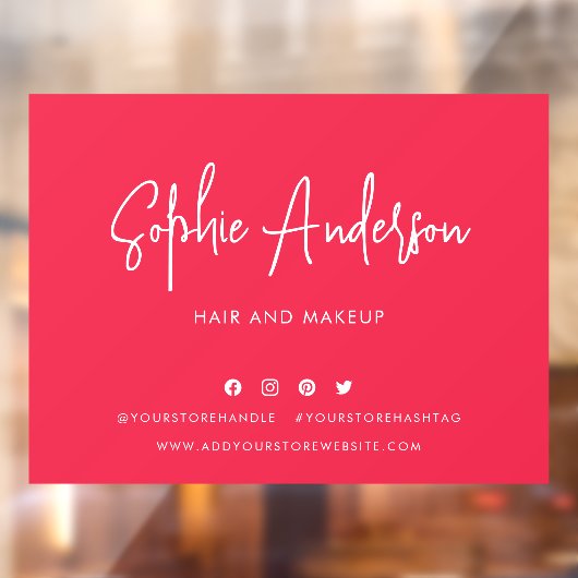 名前スクリプトモダンのソーシャルメディアのカスタム色を追加 ウィンドウサイン (シート2)