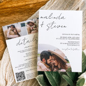 名前スクリプトarch white 4写真すべて結婚の 招待状