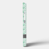 名前スタイリッシュ付きミント幾何学パターン Case-Mate iPhoneケース (裏面 / 左)