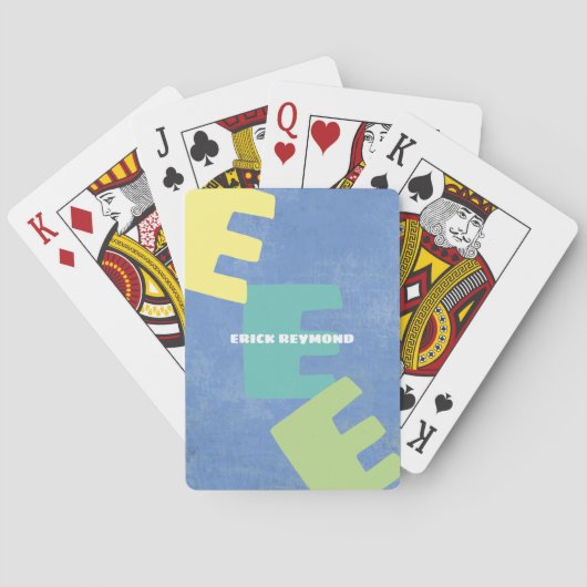 名前スタイリッシュ遊periwinkleのカードの作成 トランプ (裏面)