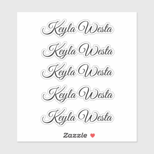 名前ステッカスタムク – カットビニールステッカー シール (シート)