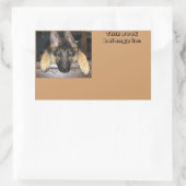 名前ステッカーに所属 長方形シール (バッグ)