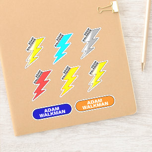 名前ステッ子供へカー（学校防水ラベル） シール