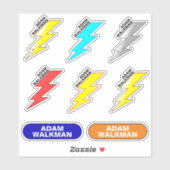 名前ステッ子供へカー（学校防水ラベル） シール (シート)