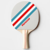 名前ストライプの付きサンダーバード 卓球ラケット (裏面)