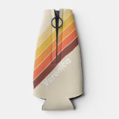 名前ストライプの付きレトロ ボトルクーラー (裏面)