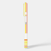 名前ストライプビーズオレンジピンクケース Case-Mate iPhoneケース (裏面 / 左)