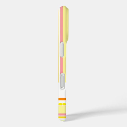 名前ストライプビーズオレンジピンクケース Case-Mate iPhoneケース (裏面 / 右)