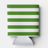 名前ストライプ付き調節可能な緑 缶クーラー (裏面)